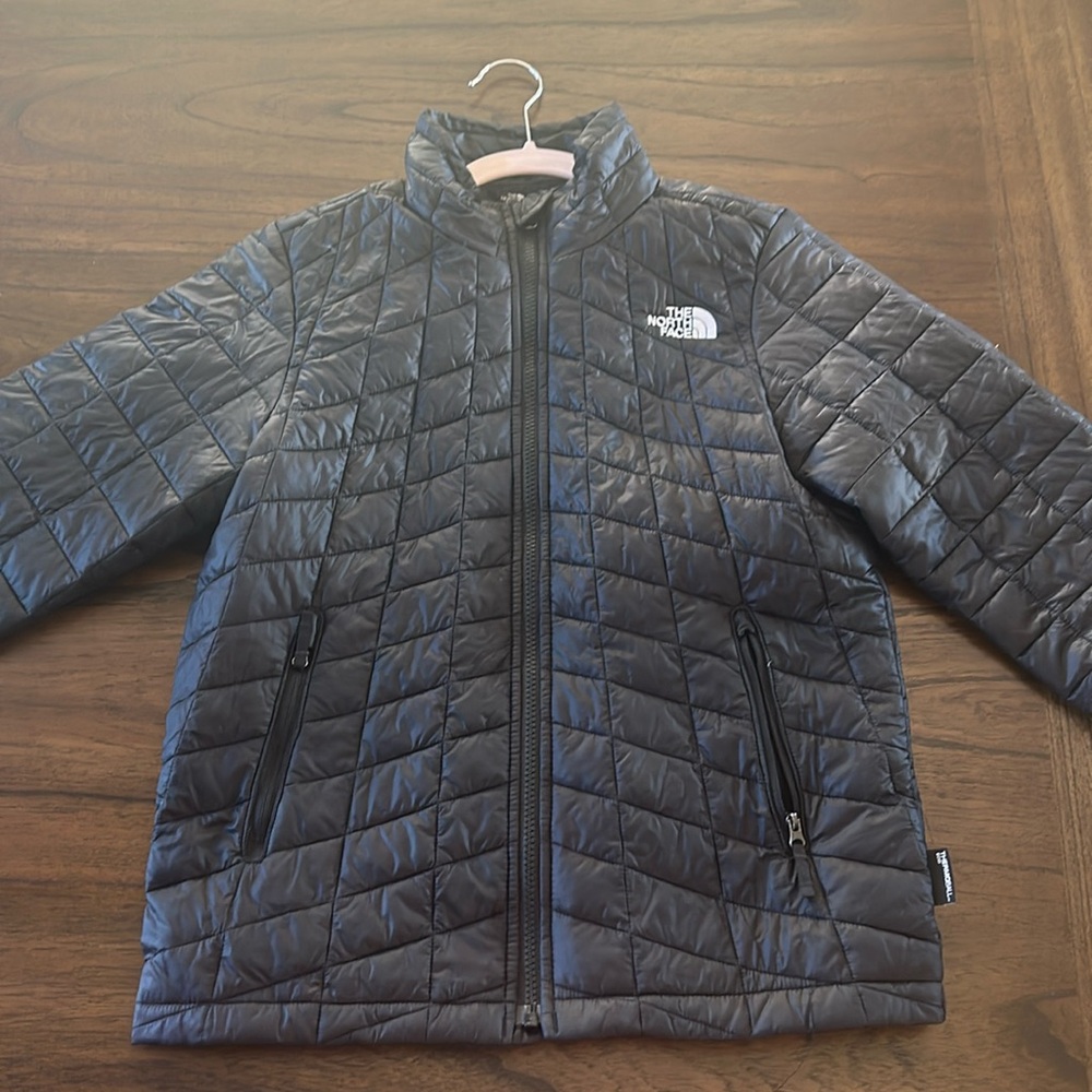 North face girls down, medium white jacket